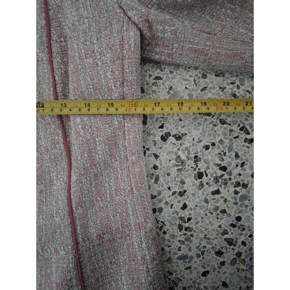 DKNY Women's Tweed Jacket with Pink Trim, Polyester, Size S. NWT. - Picture 8 of 10